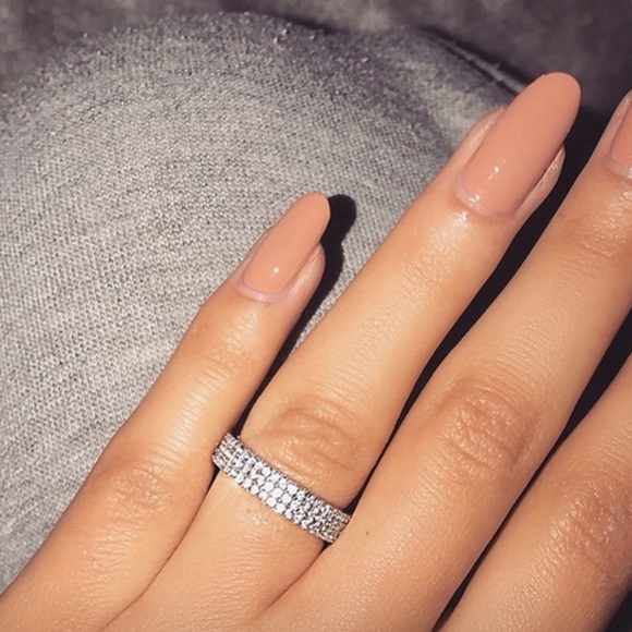 NWT Sterling Silver White Sapphire Diamond Ring - Picture 3 of 4